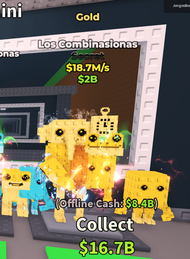 Gold Los Combinasionas 18.7m/s (Discord Required)