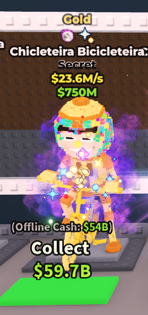 Gold Chicleteira Bicicleteira 23.6m/s (Discord Required)