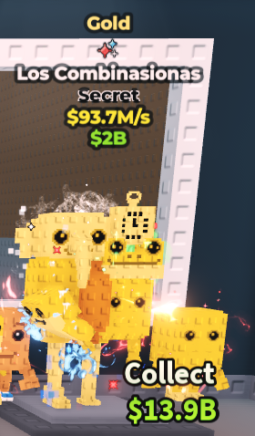 Gold Los Combinasionas 93.7m/s (Discord Required)