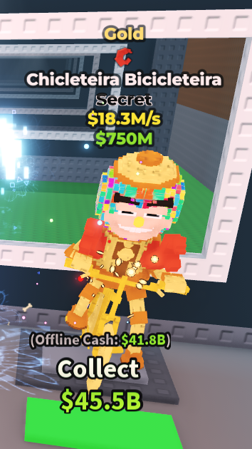 Gold Chicleteira Bicicleteira 18.3m/s (Discord Required)