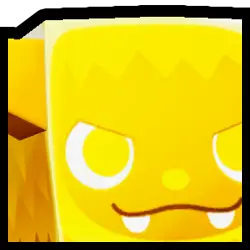 Huge Golden Angry Yeti