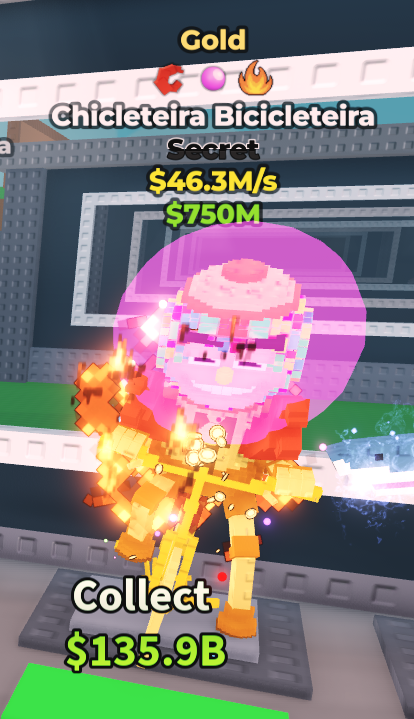 Gold Chicleteira Bicicleteira 46.3m/s (Discord Required)