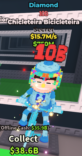 Diamond Chicleteira Bicicleteira 15.7m/s (Discord Required)